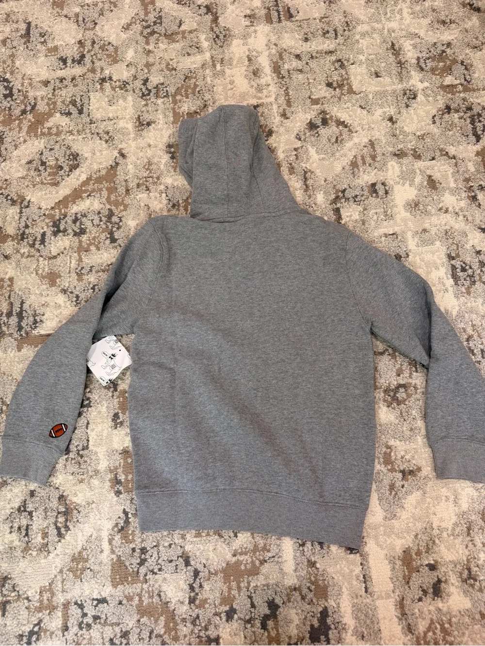 Football hooded sweatshirt